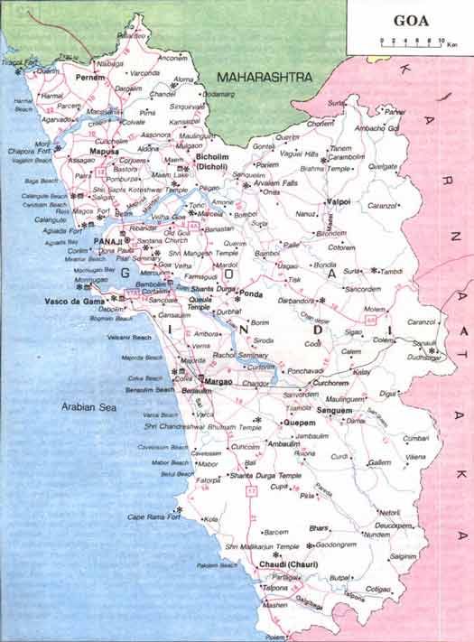 map of goa