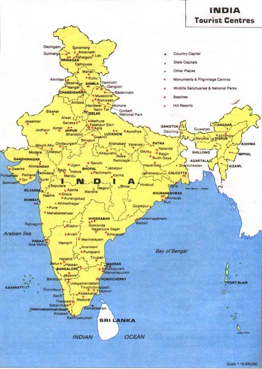 Tourist Map Of Rajasthan. Political Map middot; Tourist